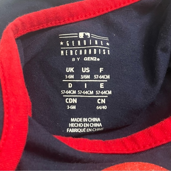 Cardinals Baseball MLB 3-6M Baby Girl One Piece outfit - Picture 3 of 3